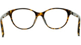 K Logo Havana Oval Eyeglasses