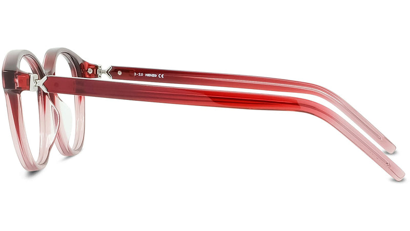 K Logo Red Oval Eyeglasses