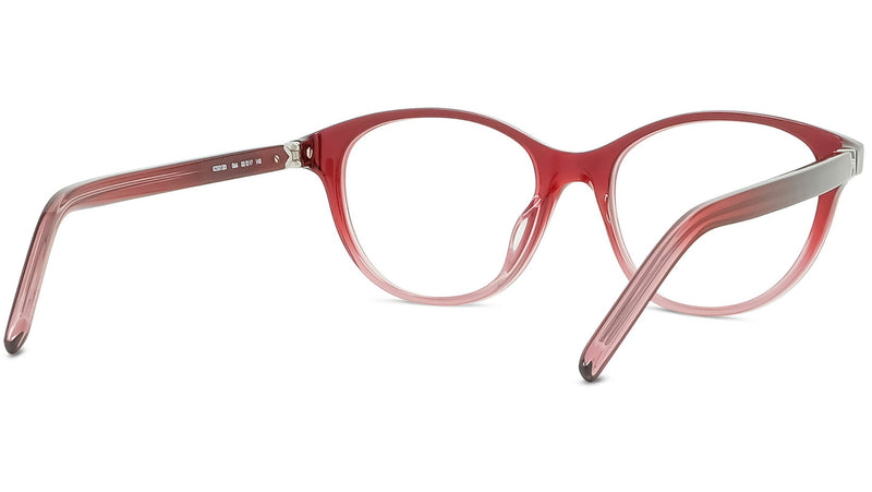 K Logo Red Oval Eyeglasses