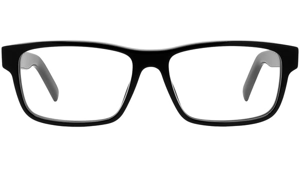 Youthful Energy Black Rectangular Eyeglasses