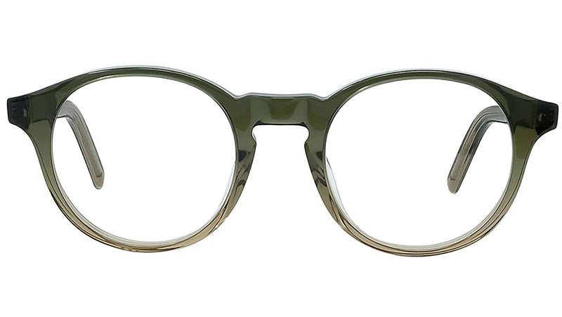 K Logo Green Round Eyeglasses