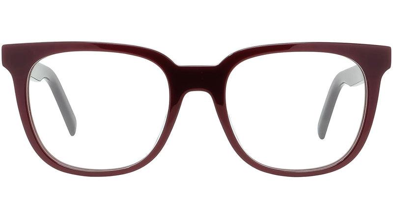 Youthful Energy Red Square Eyeglasses