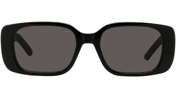 WilDior S2U Black Low Rectangular Sunglasses