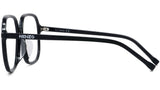 Youthful Energy Thin Black Rectangular Eyeglasses