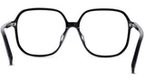 Youthful Energy Thin Black Rectangular Eyeglasses