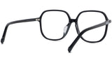 Youthful Energy Thin Black Rectangular Eyeglasses