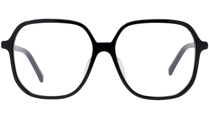 Youthful Energy Thin Black Rectangular Eyeglasses