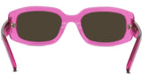 Youthful Energy Rose Rectangular Sunglasses