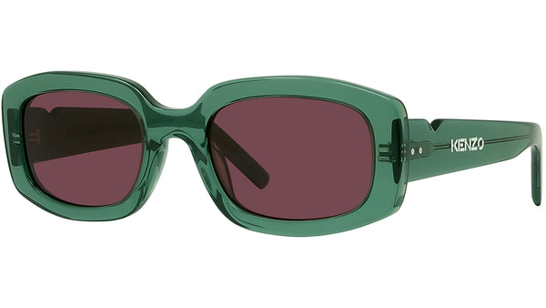 Youthful Energy Green Rectangular Sunglasses