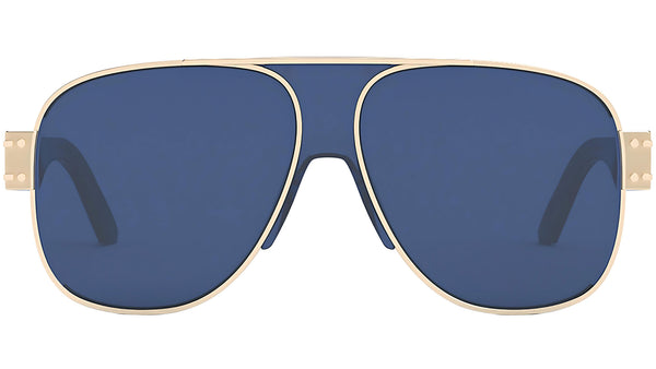 DiorSignature A3U Blue Gold Geometric Sunglasses