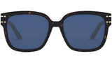 DiorSignature S7F Havana Square Sunglasses