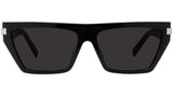 4G Bar Black Cat Eye Sunglasses