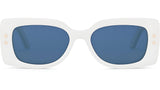 DiorPacific S1U White Geometric Sunglasses