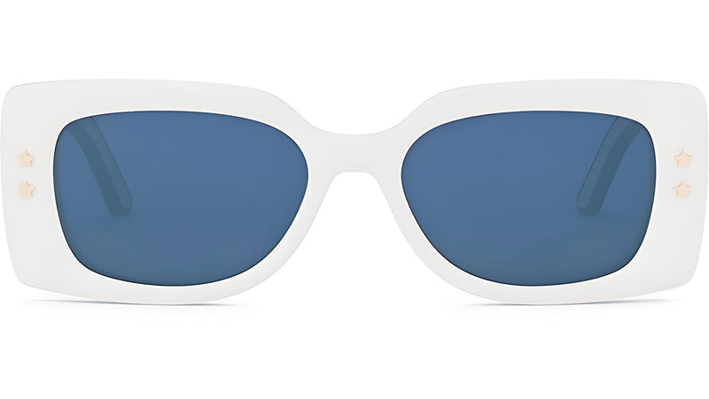 DiorPacific S1U White Geometric Sunglasses