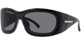 G180 Black Oval Sunglasses