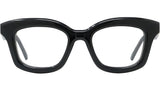 Curvy Black Geometric Eyeglasses