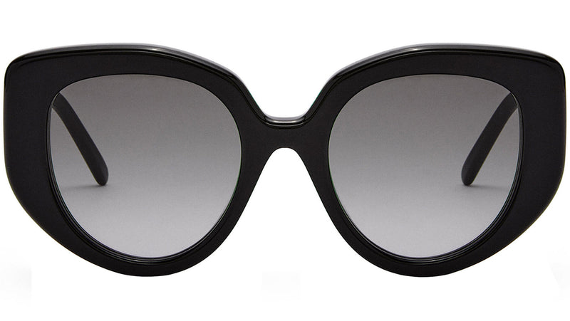 Curvy Black Butterfly Sunglasses