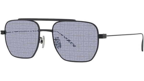 GV Speed Solid Black Geometric Sunglasses