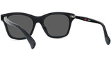 Boke Flower Black Square Sunglasses