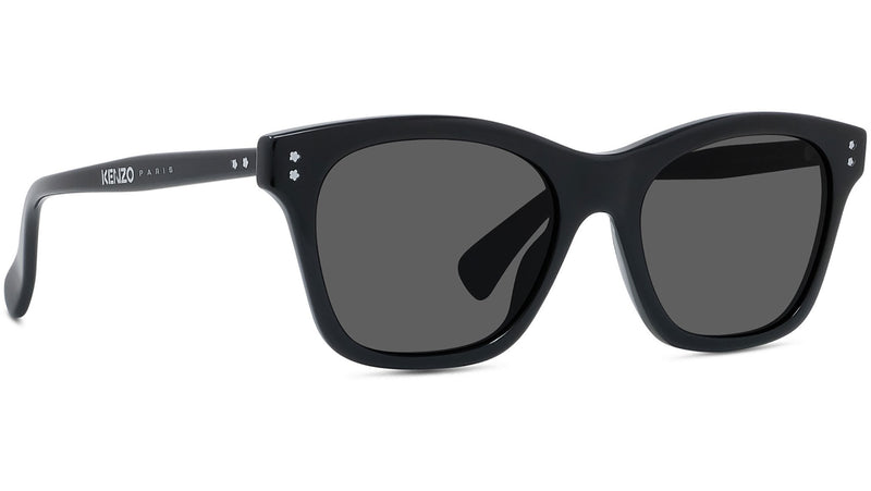 Boke Flower Black Square Sunglasses