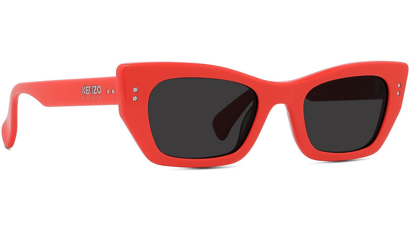 Boke Flower Red Geometric Sunglasses