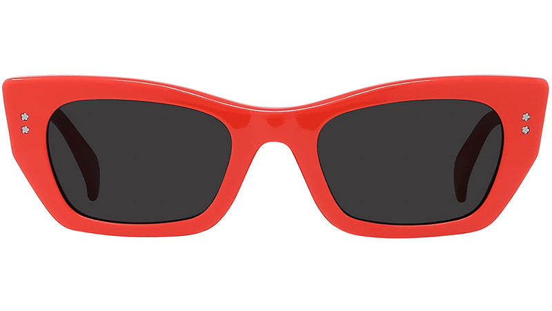 Boke Flower Red Geometric Sunglasses