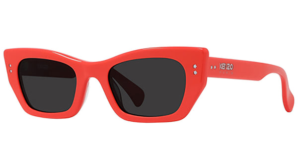 Boke Flower Red Geometric Sunglasses