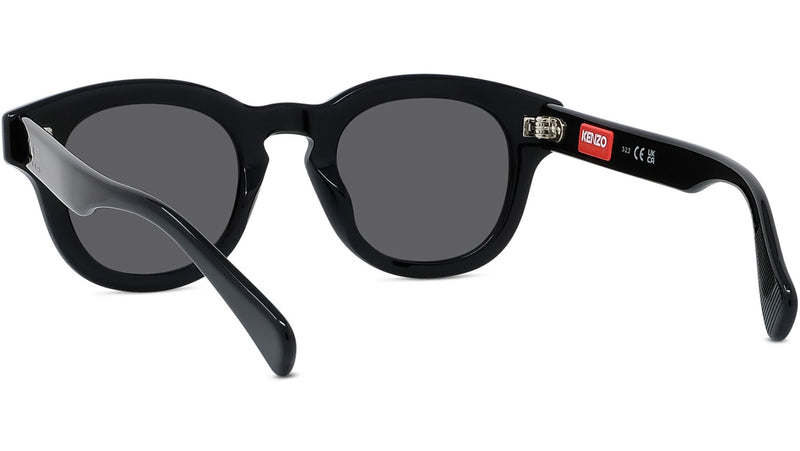 Boke Flower Black Round Sunglasses