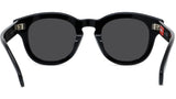 Boke Flower Black Round Sunglasses