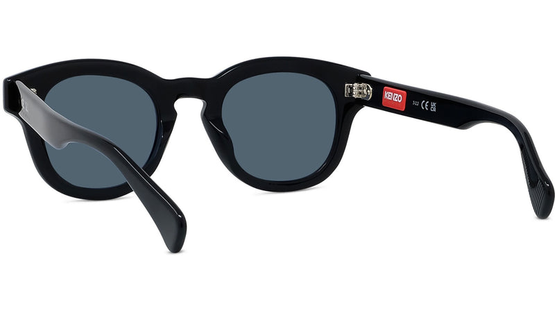 Boke Flower Black Round Sunglasses