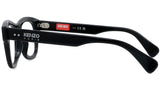 Boke Flower Black Rectangular Eyeglasses