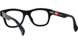 Boke Flower Black Rectangular Eyeglasses