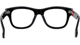 Boke Flower Black Rectangular Eyeglasses