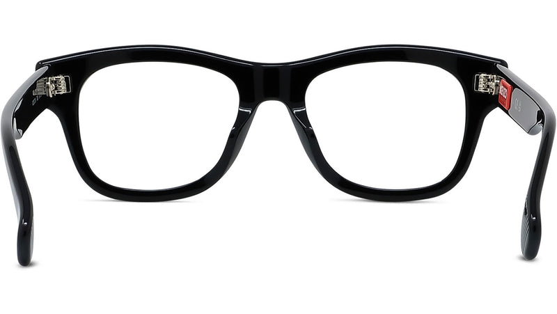 Boke Flower Black Rectangular Eyeglasses