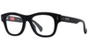 Boke Flower Black Rectangular Eyeglasses