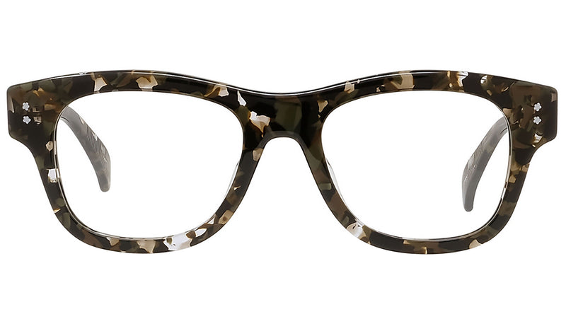 Boke Flower Havana Rectangular Eyeglasses