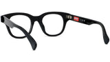 Boke Flower Black Square Eyeglasses