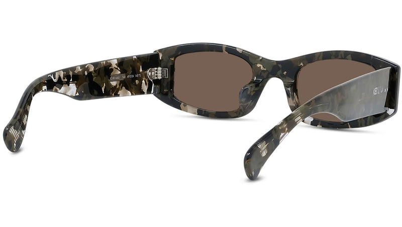 Boke Flower Havana Rectangular Sunglasses