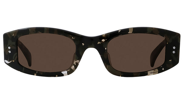 Boke Flower Havana Rectangular Sunglasses