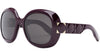 Lady 95.22 R2I Burgundy Round Sunglasses