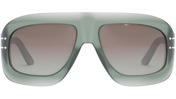 DiorSignature M1U Green Pilot Sunglasses