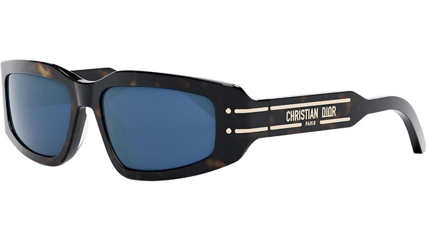 DiorSignature S9U Havana Geometric Sunglasses