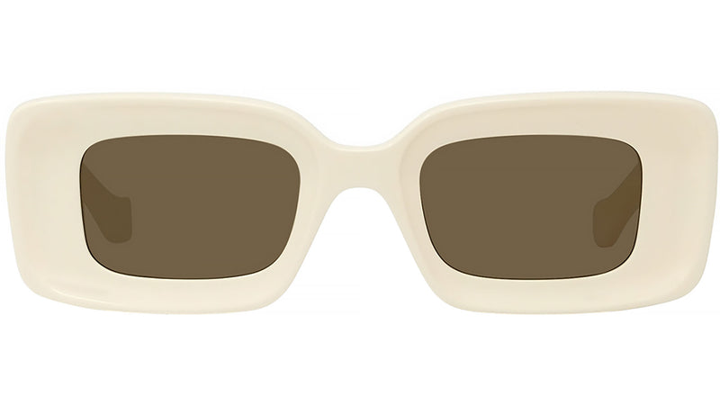 Anagram White Rectangular Sunglasses