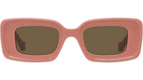 Anagram Pink Rectangular Sunglasses