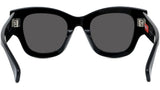 1970 Black Square Sunglasses