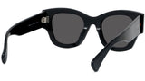 1970 Black Square Sunglasses