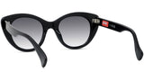 Boke Flower Black Cat eye Sunglasses