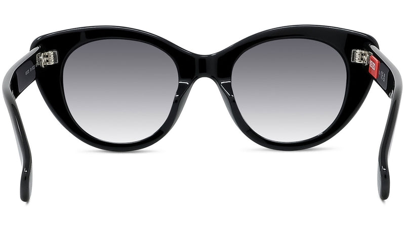 Boke Flower Black Cat eye Sunglasses