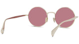 Boke Flower Yellow Round Sunglasses