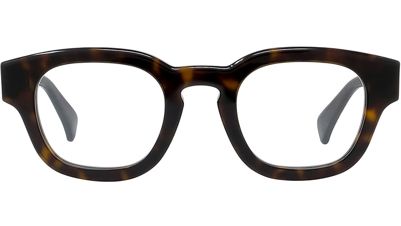 1970 Havana Geometric Eyeglasses